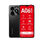 Vodacom A06s 4G Dual Sim 64GB Vodacom Network Lock- Black - Black