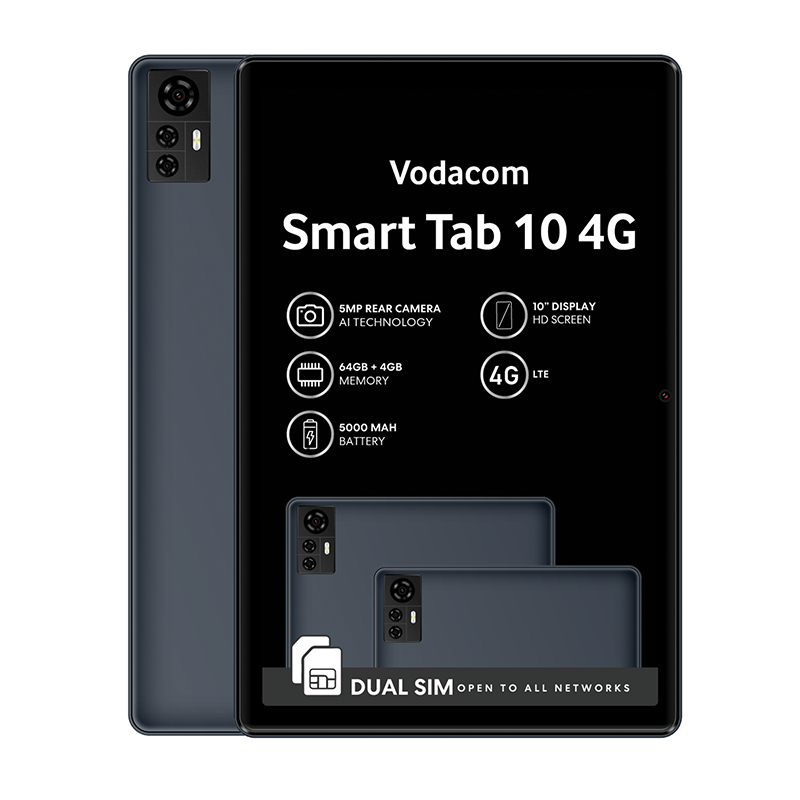 Vodacom Smart Tab 10 4G 64GB - Black - Black