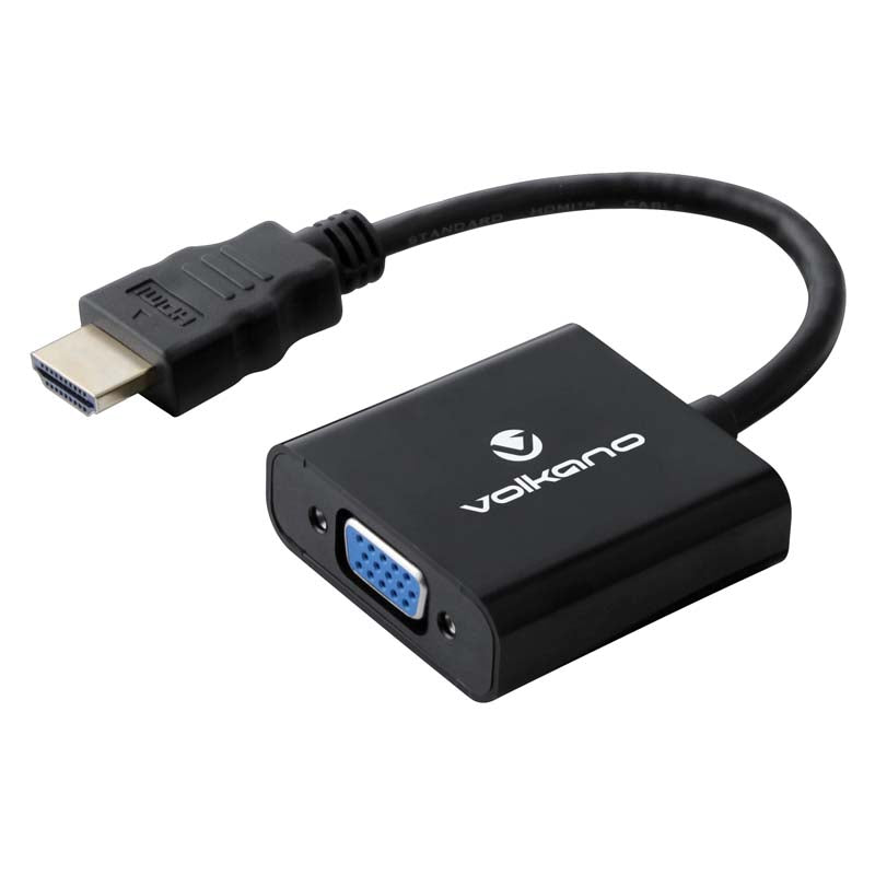 Volkano Annex Series HDMI Male to VGA Female Converter 10cm Cable with Sound