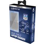 Volkano Brio Slimline Series Type C 65W Laptop Charger - Black