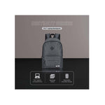 Volkano Distinct 15.6 Inch Laptop Backpack - Grey - Grey