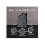 Volkano Distinct 15.6 Inch Laptop Backpack - Grey - Grey