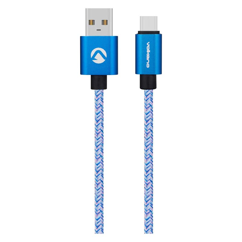 Volkano Fashion Series Cable Micro USB - Sky-Blue