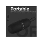 Volkano Flow Series Portable Bluetooth Speaker - Black - Black