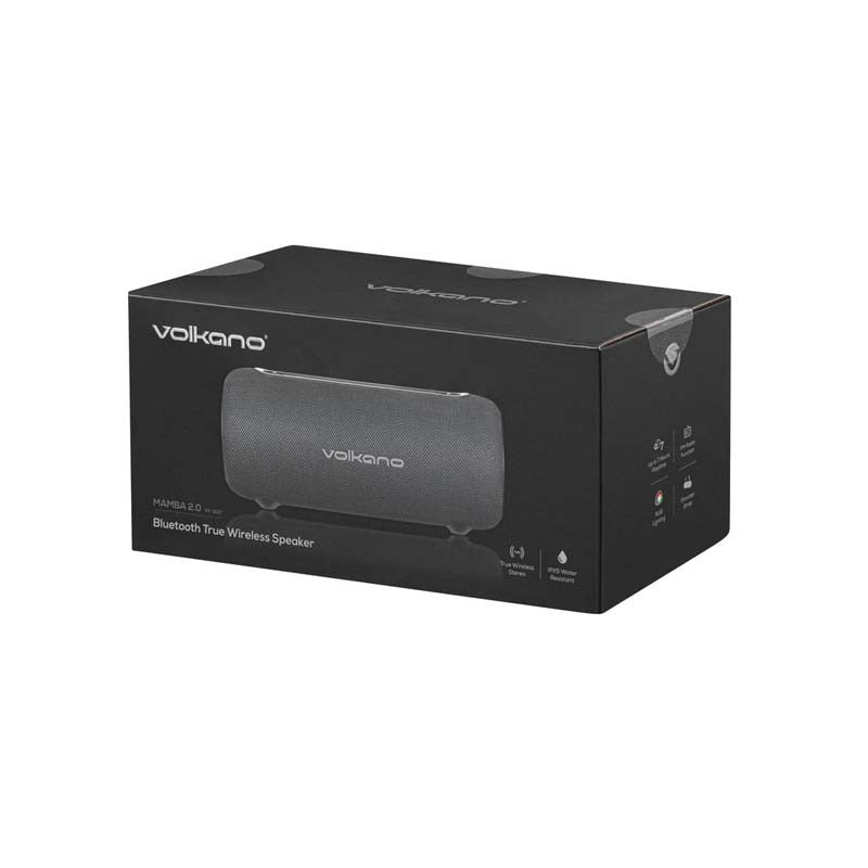 Volkano Mamba 2.0 Series Bluetooth Speaker - Black - Black