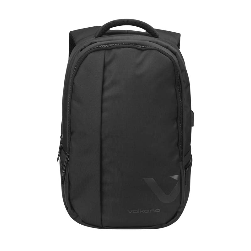Volkano Midtown Series 15.6 inch Laptop Backpack - Black - Black
