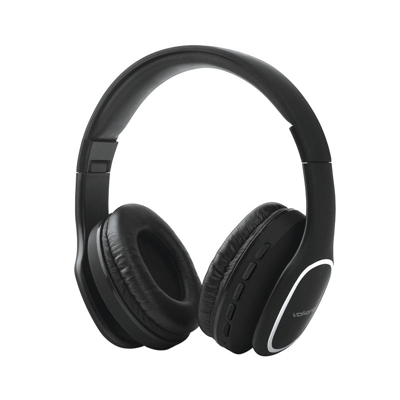 Volkano Phonic Series Bluetooth Full Size Headphones - Black - Black