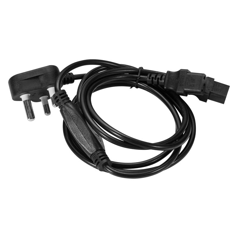 Volkano Presto Series Double 3 pin IEC Power Cable 10A - Black