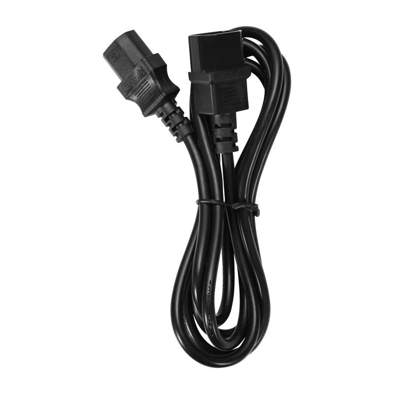 Volkano Presto Series Power Cable 3 pin IEC Extension 10A - Black