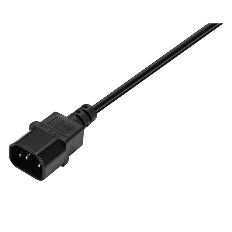 Volkano Presto Series Power Cable 3 pin IEC Extension 10A - Black