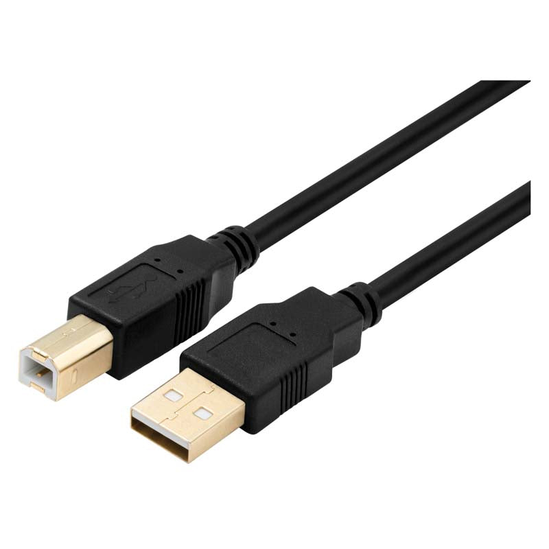 Volkano Print Series USB Printer Cable - Black