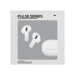 Volkano Pulse Series True Wireless Earphones with Charging Case - White - White