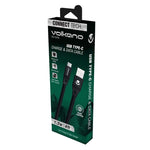 Volkano Slim Series Flat PVC Type C Cable - Black