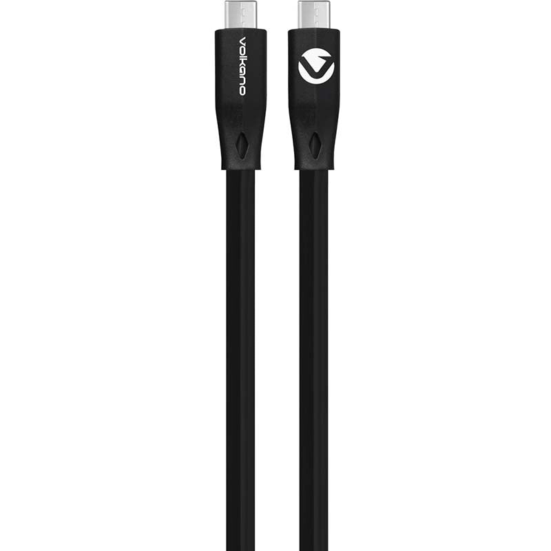 Volkano Slim Series Type C to Type C Cable 1.2m - Black