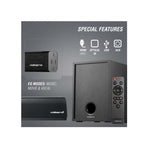 Volkano Turbulent Series 80W 2.1 Soundbar with Remote Control - Black