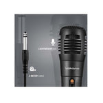 Volkano Voice Series ABS Wired Microphone - Black - Black