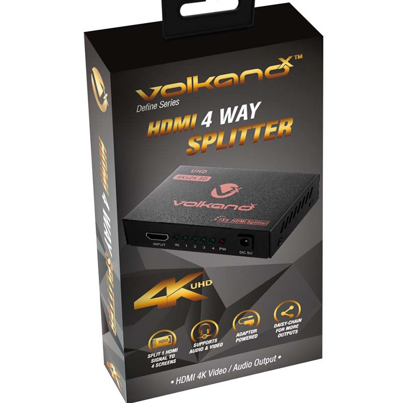 Volkano X Define Series HDMI Splitter 4 Way