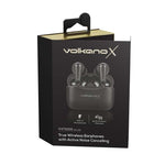 VolkanoX VXT100S True Wireless Active Noise Cancelling Earphones - Black - Black
