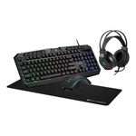 VX Gaming Heracles Series 4-in-1 Gaming Combo - Black