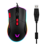 VX Gaming Morpheus Series Wired RGB Mouse With Braided Cable - Black
