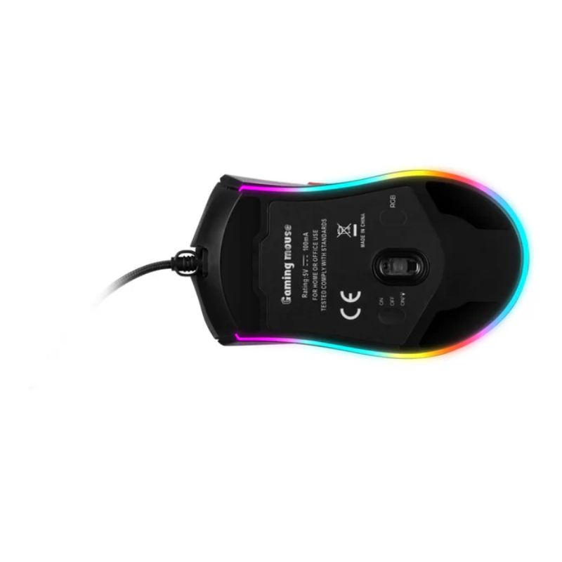 VX Gaming Morpheus Series Wired RGB Mouse With Braided Cable - Black