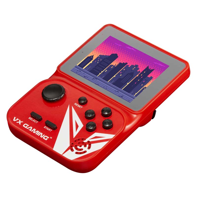 Volkano Gaming Nostalgia Series Handheld Retro Game Station with 4GB Micro SD - Red