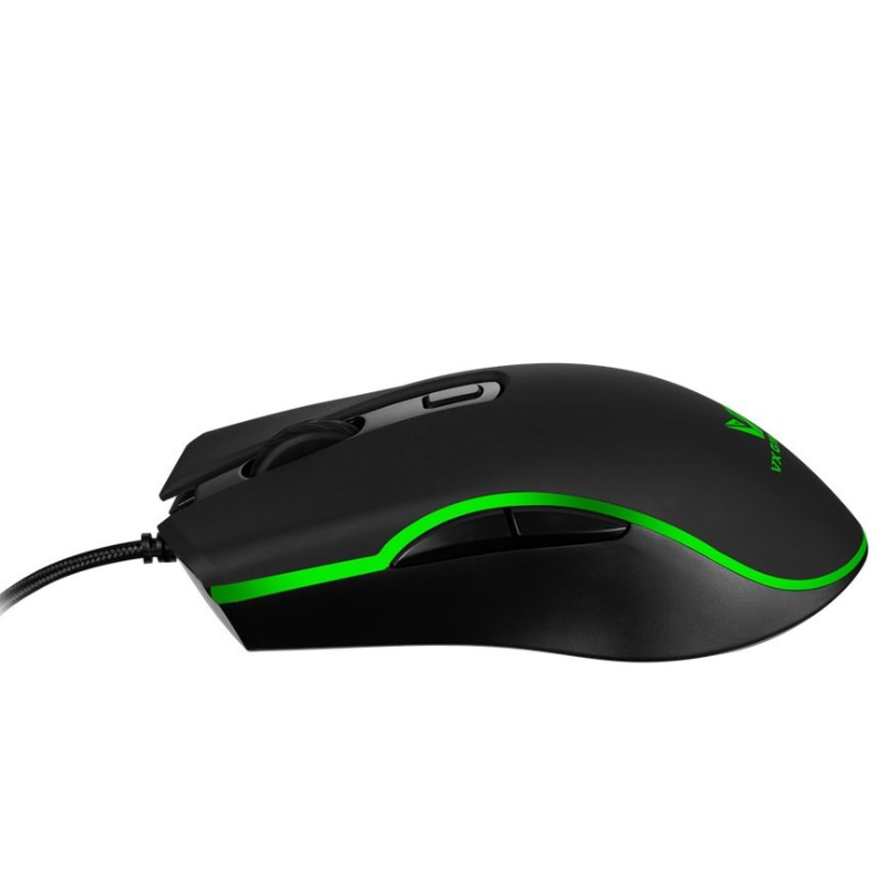 VX Gaming Hypnos Series Gaming Mouse with Rainbow Lighting - Black