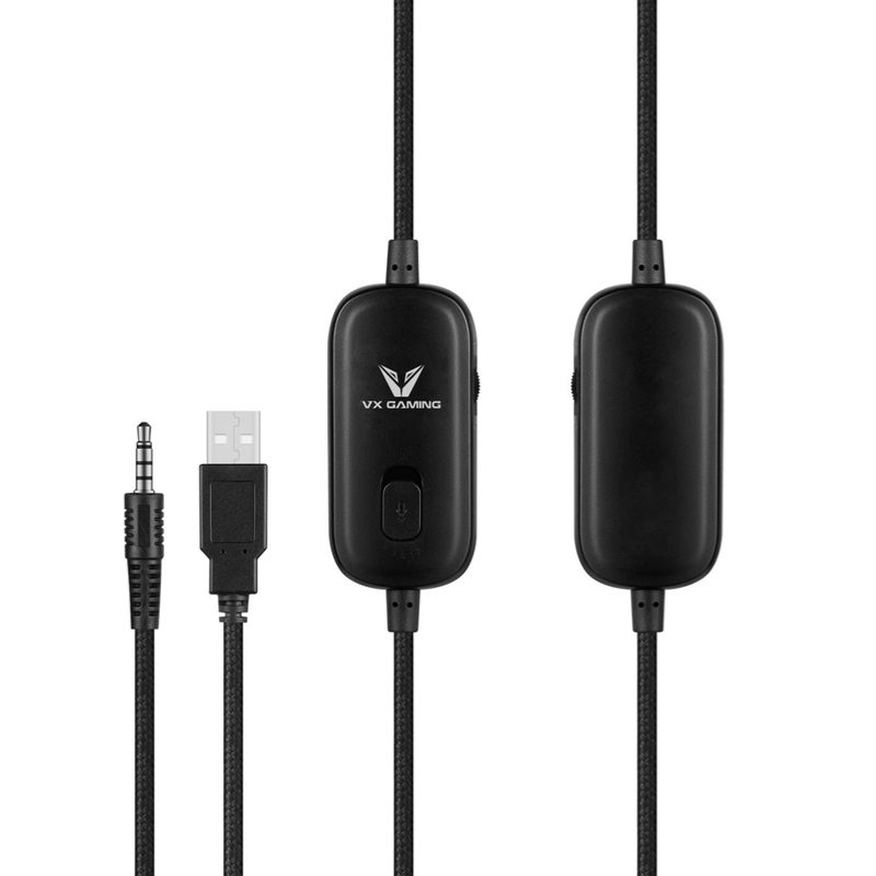 VX Gaming Maverick Series Gaming Headset RGB - Black
