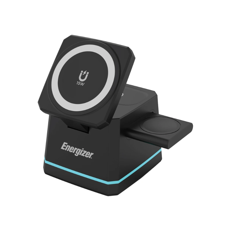 Energizer 22.5W 3-in-1 Wireless Charging Dock - Black
