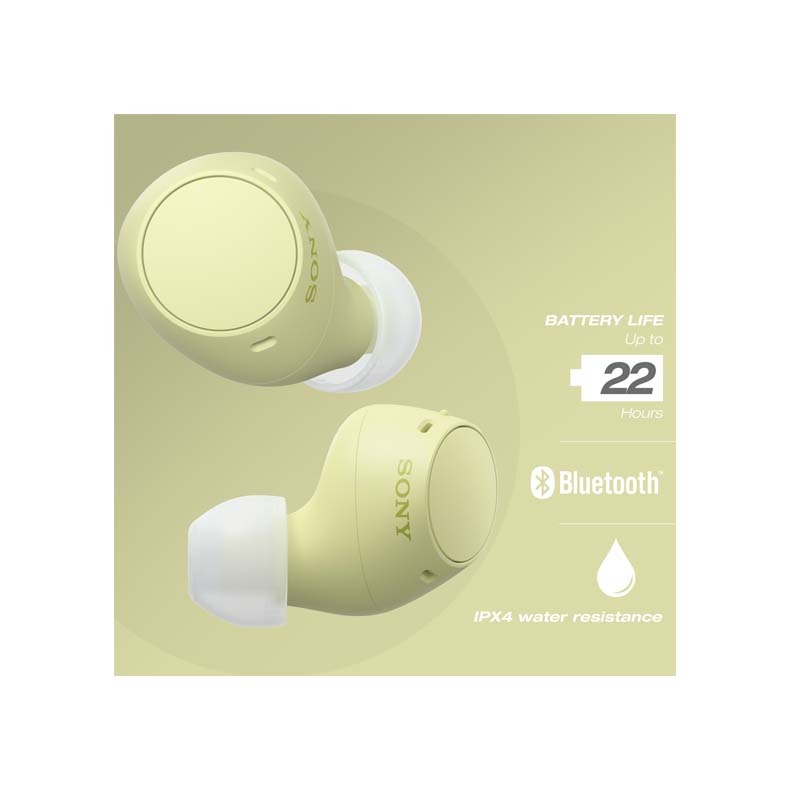 Sony WF-C510 True Wireless In Ear Bluetooth Earbuds - Yellow