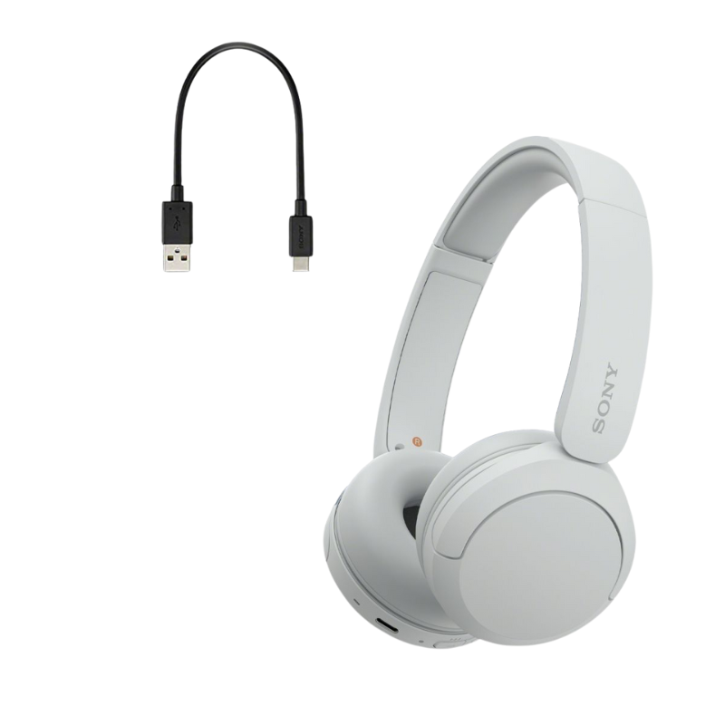 Sony WH-CH520 Wireless Bluetooth On-Ear Headphones - White