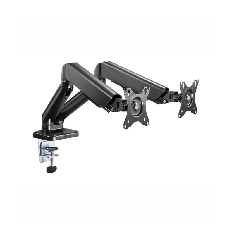 Winx Rise Pro Dual Full Motion Monitor Arm - Black - Black