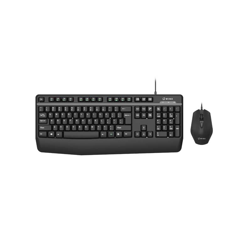 Winx Do Essential Wired Keyboard and Mouse Combo - Black