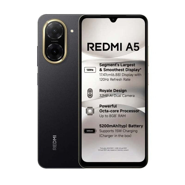 redmi a5 BLACK 新品未使用 Xiaomi Redmi A5 4G Dual Sim 128GB - Midnight Black – Technomobi