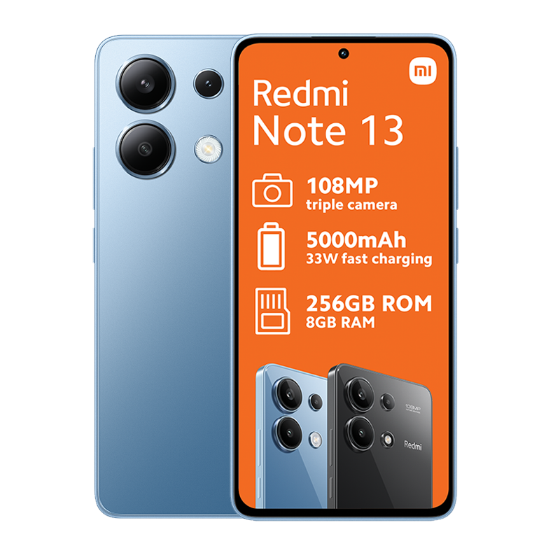 Xiaomi Redmi Note 13 4G Dual Sim 256GB - Blue - Blue