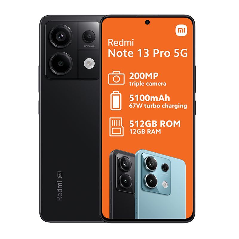 Xiaomi Redmi Note 13 Pro 5G Dual Sim 512GB - Black - Black