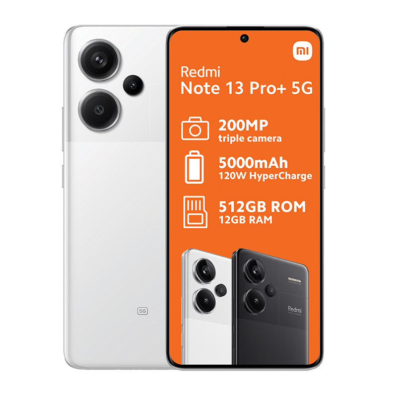 Xiaomi Redmi Note 13 Pro+ 5G Dual Sim 512GB - White - White
