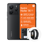 Xiaomi Redmi Note 14 5G Dual Sim 256GB - Black + Smart Band 9 Active - Black