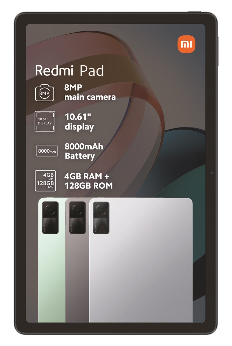 Xiaomi Redmi Pad 128GB Wi-Fi - Moonlight Silver - Silver