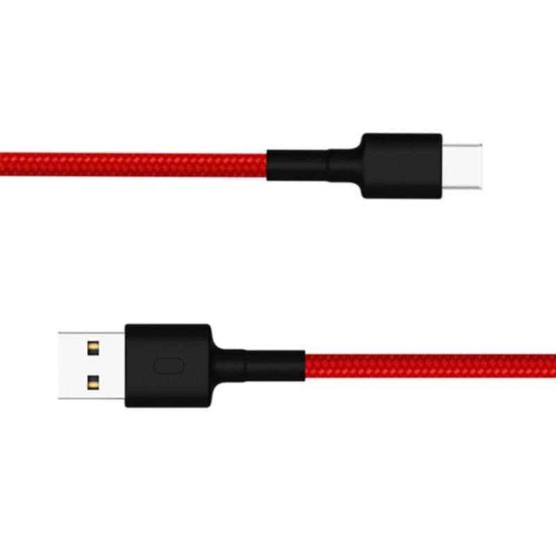 Xiaomi USB Type C Braided 1M Cable - Red - Red