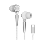Yookie YTL-15 Wired Earphones Type-C - White&Silver