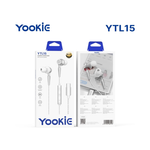 Yookie YTL-15 Wired Earphones Type-C - White&Silver