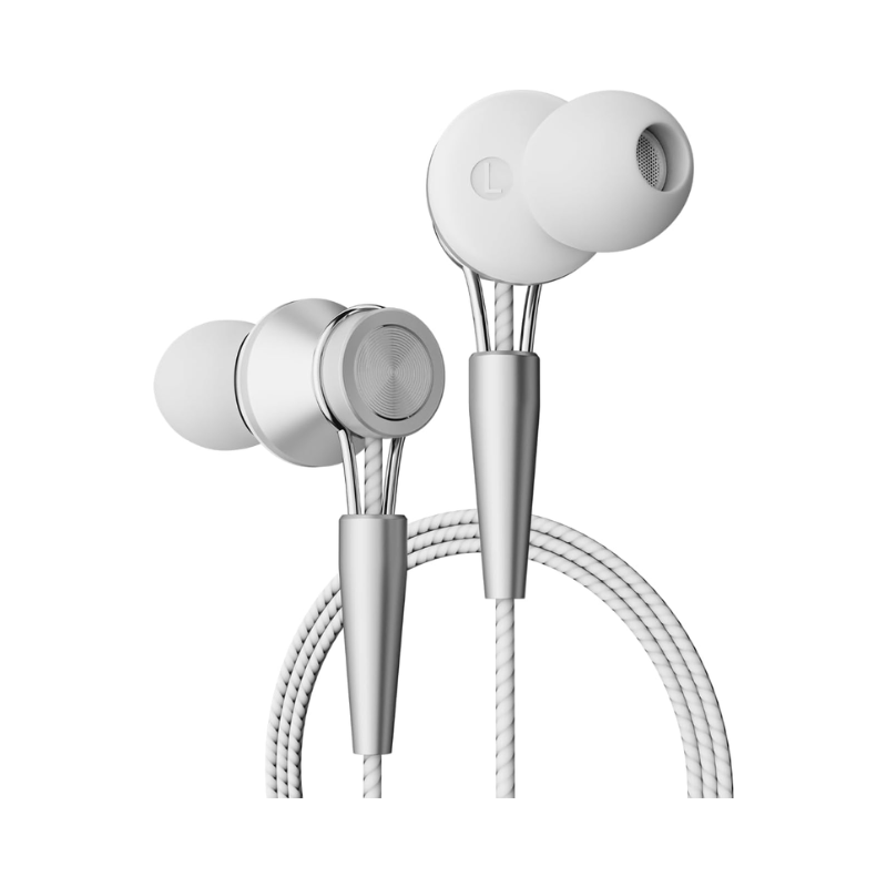 Yookie YTL-15 Wired Earphones Type-C - White&Silver