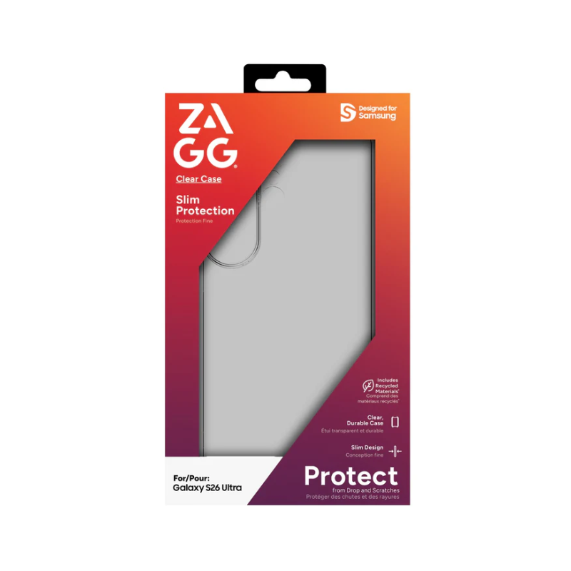 Zagg Clear Case Samsung Galaxy S26 Ultra - Clear - Clear