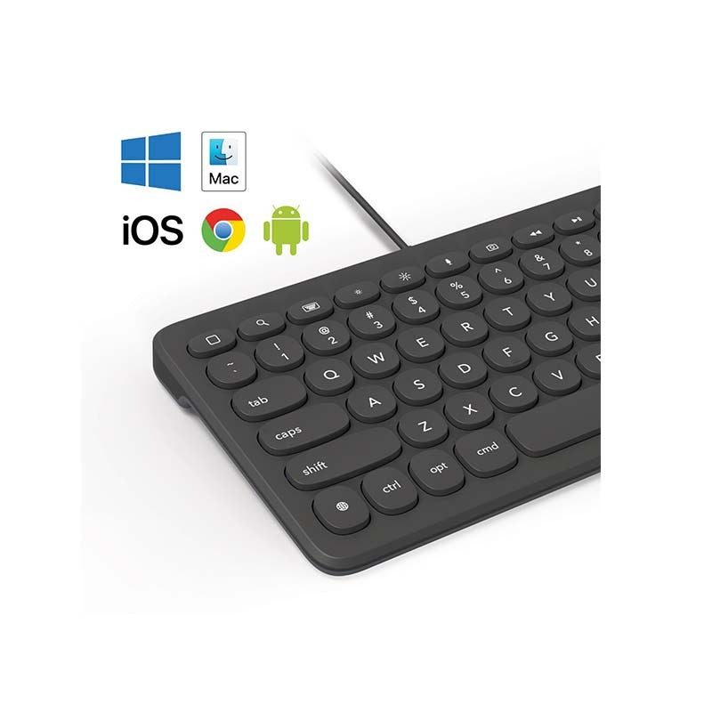 ZAGG Connect Wired 12 Inch Keyboard Type-C - Grey - Grey