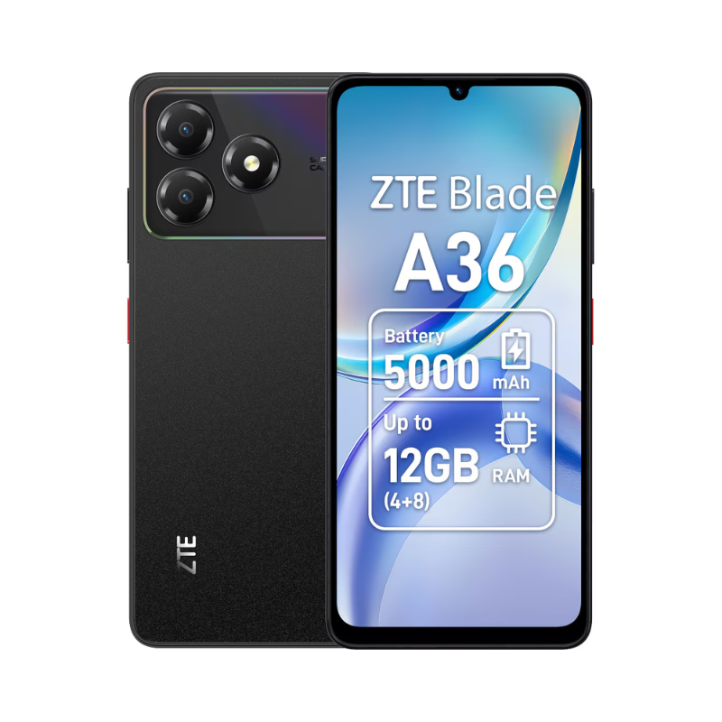 Zte Blade A36 4G 64GB - Black - Black