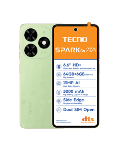New Techno Spark go 2024 in green sold by Technomobi
