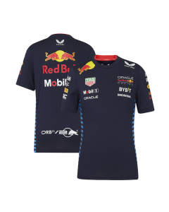 Red Bull Racing F1 2024 Team Set Up T-Shirt Kids by Technomobi