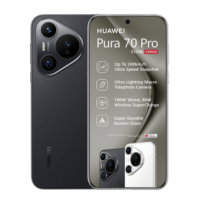 Huawei Pura 70 Pro Dual Sim 512GB - Black | Technomobi