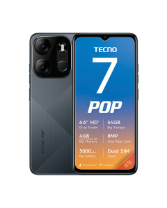 Tecno POP 7 Dual Sim 64GB in Black sold by Technomobi